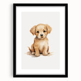 Cute Puppy Nursery Wall Art – Baby Room Decor & Kids Prints