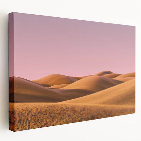 Stretched canvas artwork showcasing a vibrant countryside landscape, highlighting rolling hills and a bright blue sky, ideal for home decor.