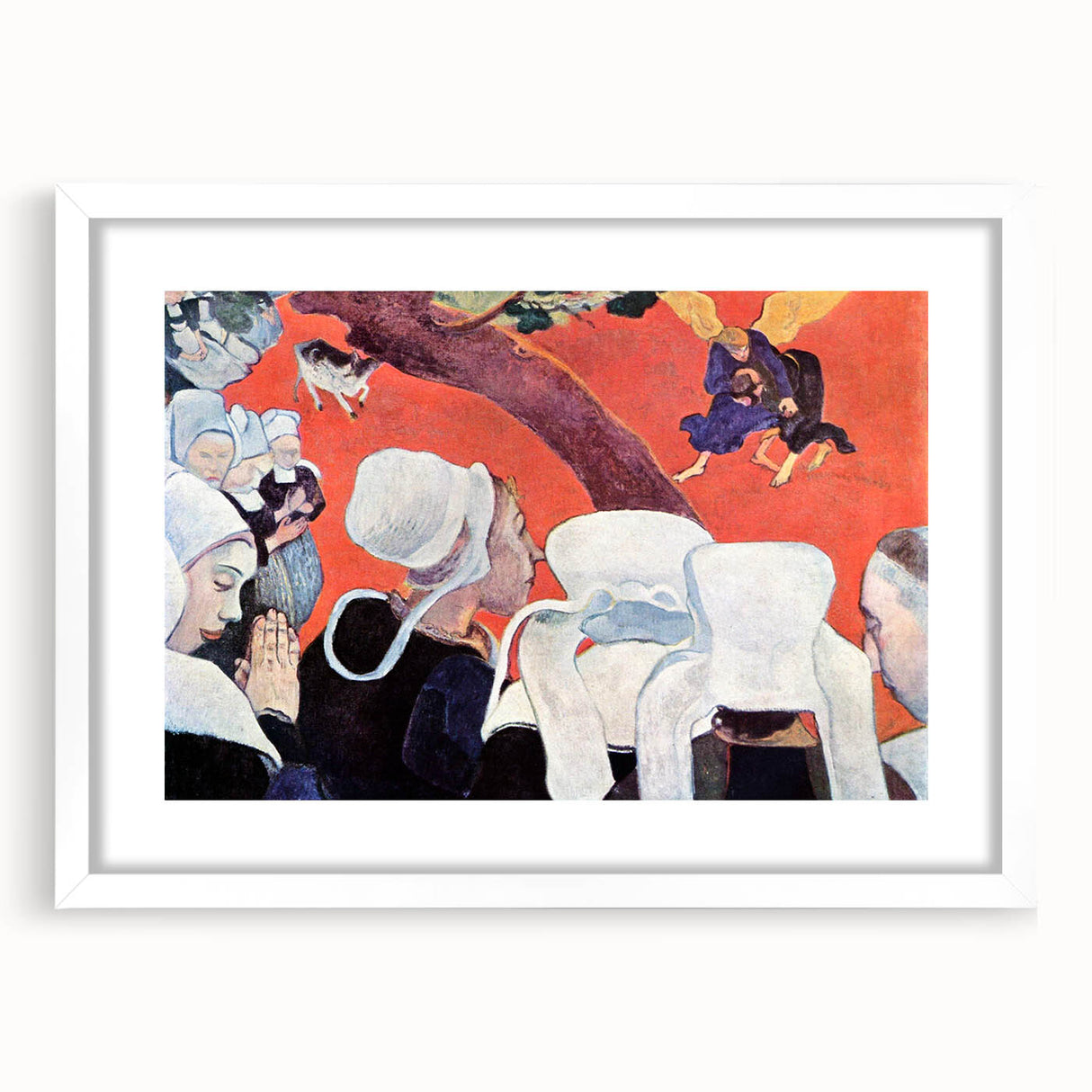 Modern Wall Art Print - Vision of the Sermon by Gauguin - Bold Decor Piece