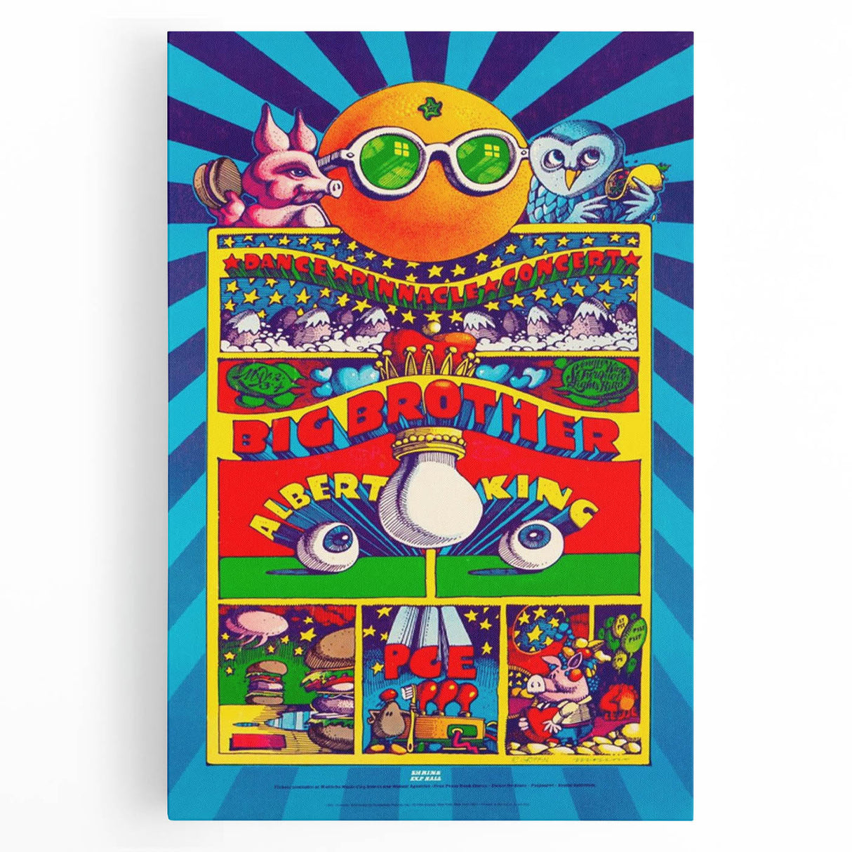 Big Brother and the Holding Company Retro Poster – Psychedelic Art