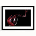 Red Wine Splash Art – Elegant Kitchen & Dining Room Wall Print
