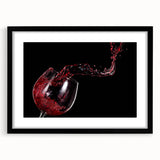 Red Wine Splash Art – Elegant Kitchen & Dining Room Wall Print