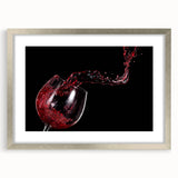 Red Wine Splash Art – Elegant Kitchen & Dining Room Wall Print