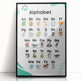ABC Alphabet - Kids Educational Wall Art Animal Learning Print