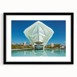 Extra large framed wall art of abstract Brazilian scenery in vibrant, textured colors, ideal for living room decor.