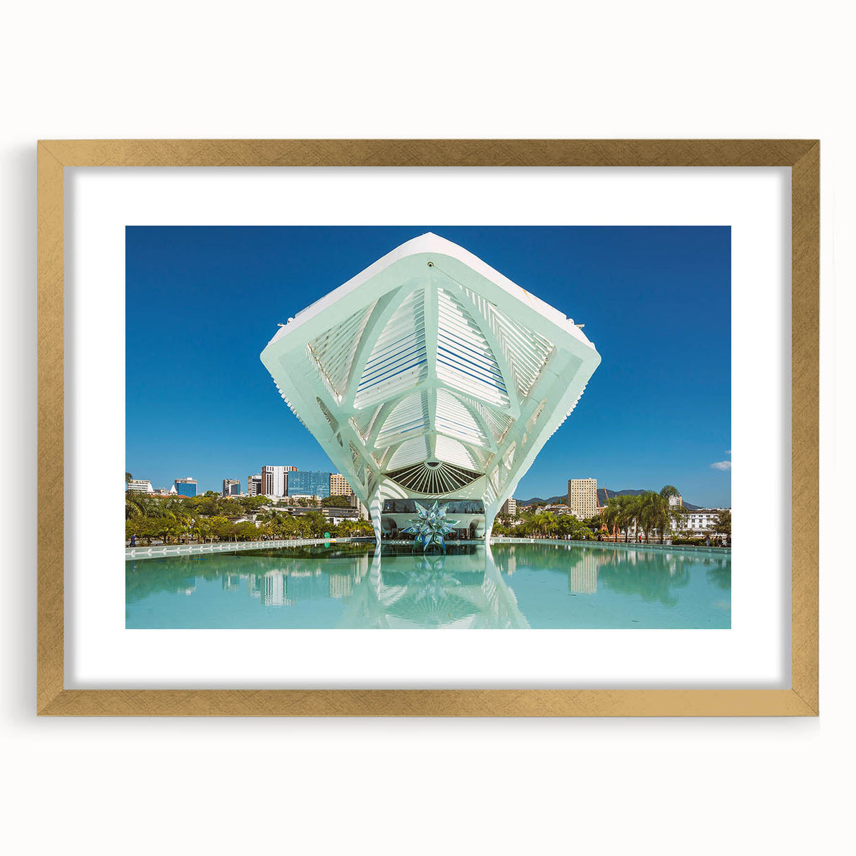Extra large canvas print featuring an abstract depiction of a Brazilian landscape in textured earth tones.