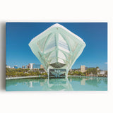 Black and white stretched canvas of a Brazilian landscape, ideal for kitchen wall art.