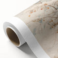 Art Deco-style winter scene on rolled canvas, featuring muted blue and white tones, ideal for nursery wall art.