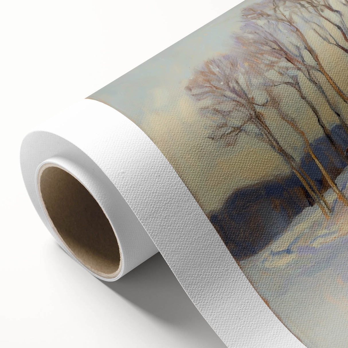 Elegant Winter Landscape Wall Art - Modern Canvas & Framed Print