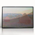 Claude Monet Wheat Stacks - Impressionist Autumn Landscape Print