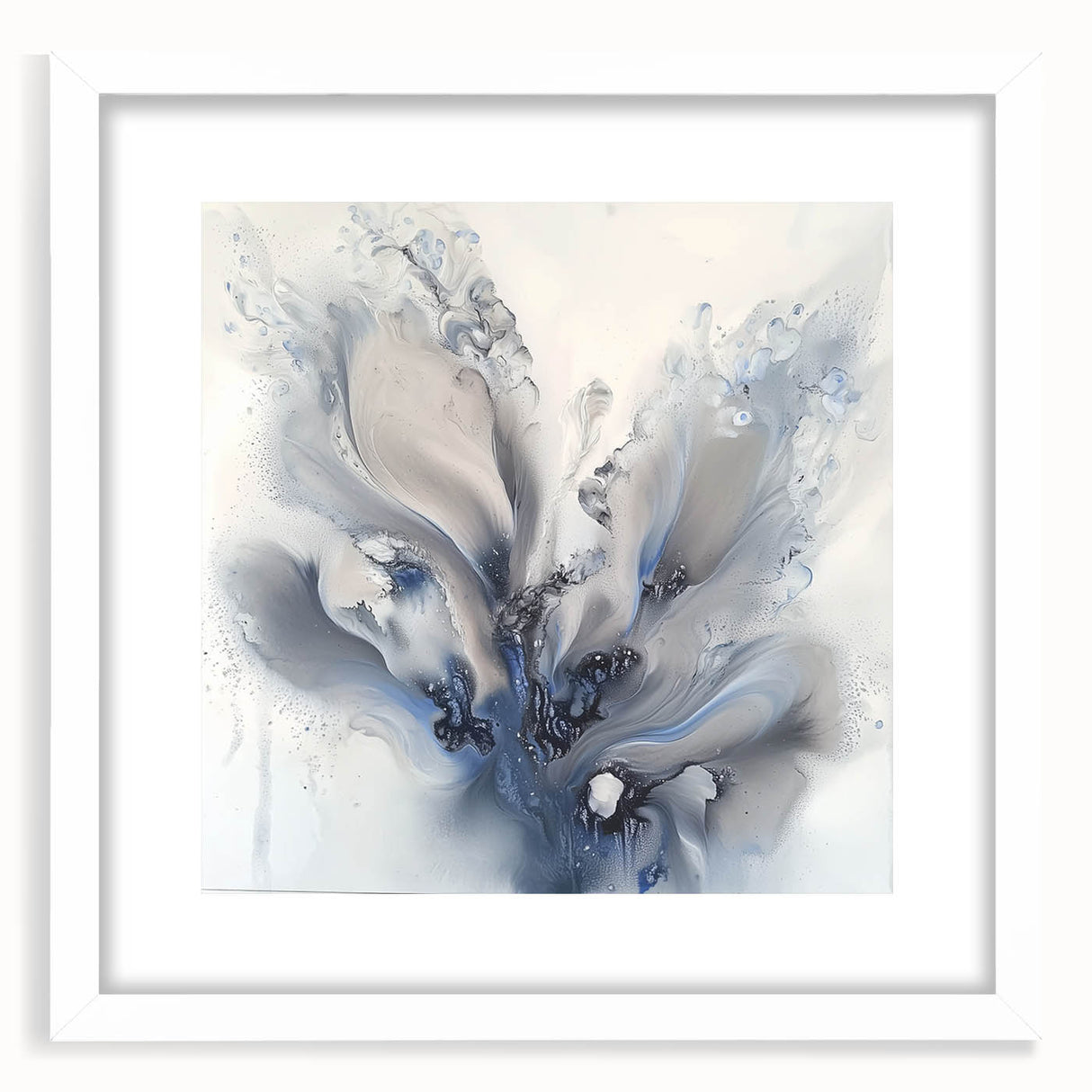 Elegant Abstract Living Room Wall Art - Modern Canvas & Framed Print