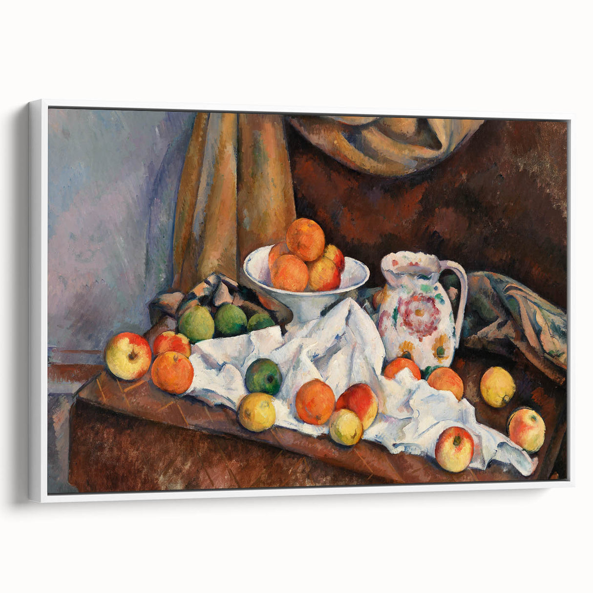Paul Cézanne Still Life - Impressionist Fruit and Vase Wall Art Print