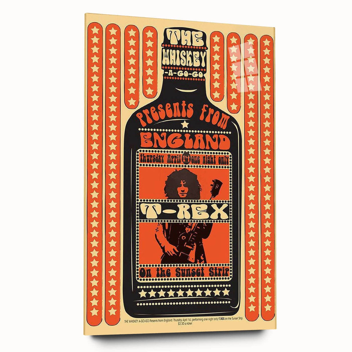 T. Rex 1971 Whiskey A-Go-Go Concert Poster – Vintage Rock Art