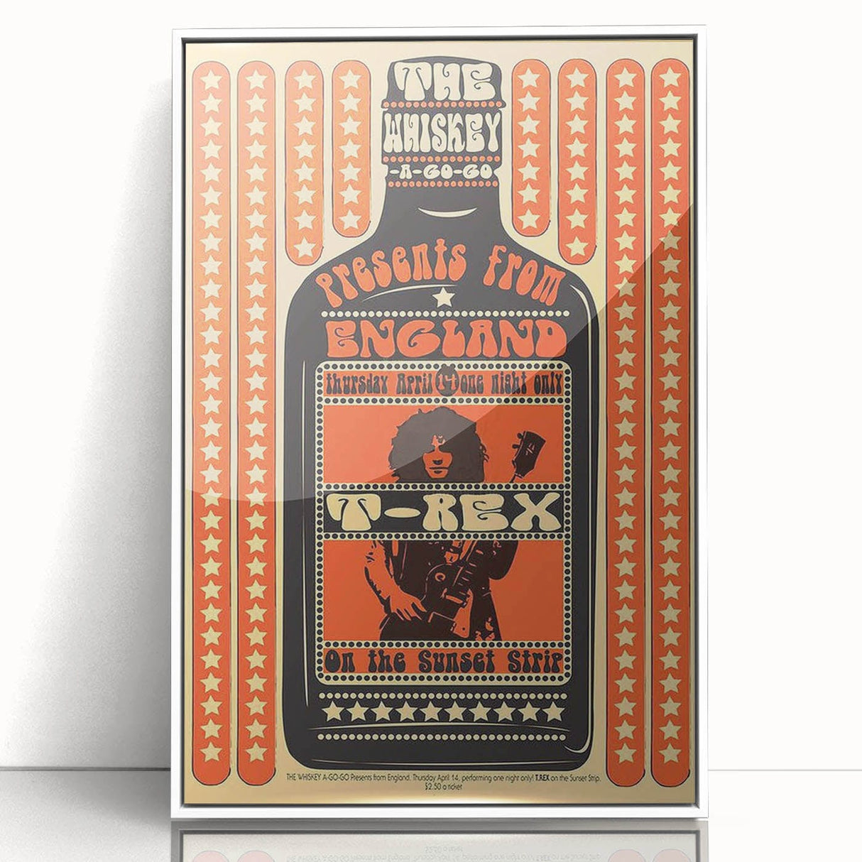 T. Rex 1971 Whiskey A-Go-Go Concert Poster – Vintage Rock Art