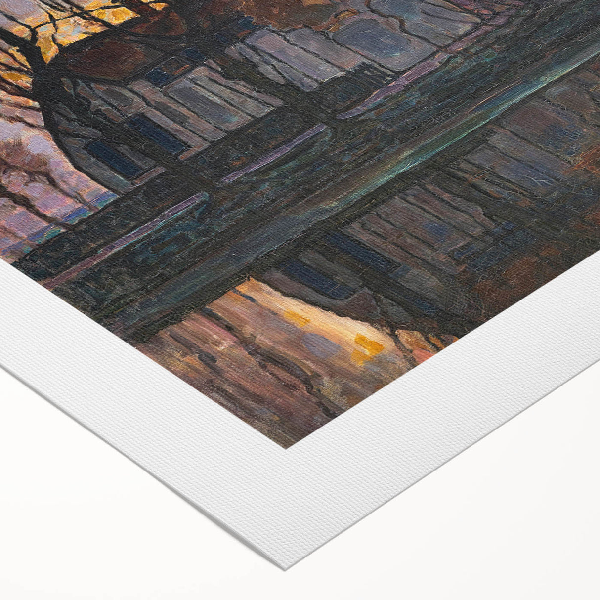 Modern Wall Art - Evening Glow Farm Landscape - Contemporary Art Print