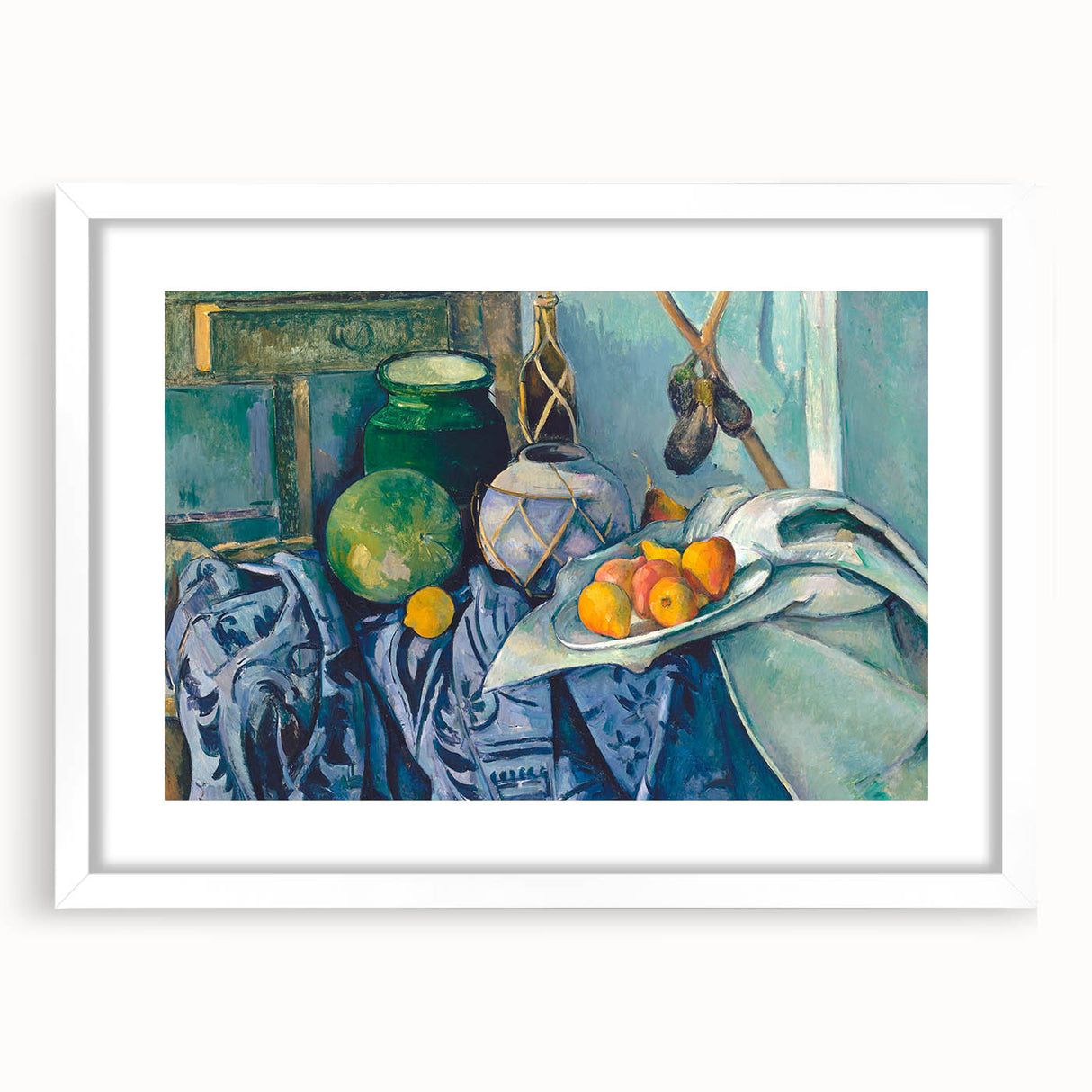 Paul Cézanne Still Life - Apples and Melon Impressionist Wall Art