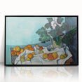 Impressionist Still Life - Flowers and Fruits in Vase Wall Art Print