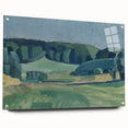 Abstract Modern Art Landscape in Green Tones - Contemporary Wall Decor