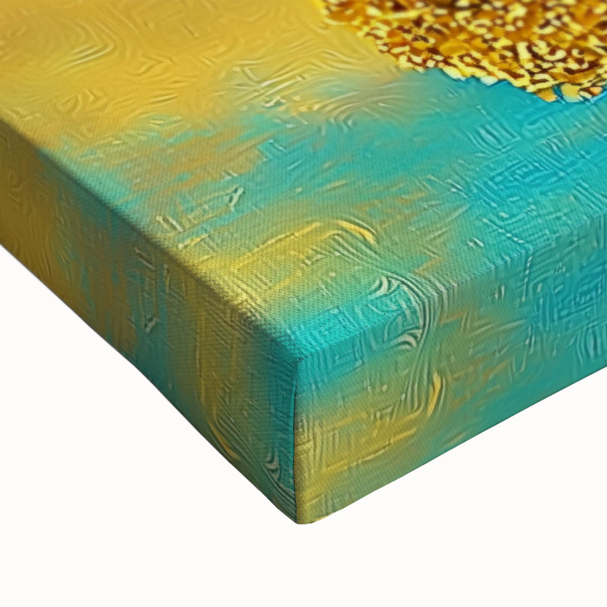 Golden Tree Reflection Living Room Wall Art - Canvas & Framed Print