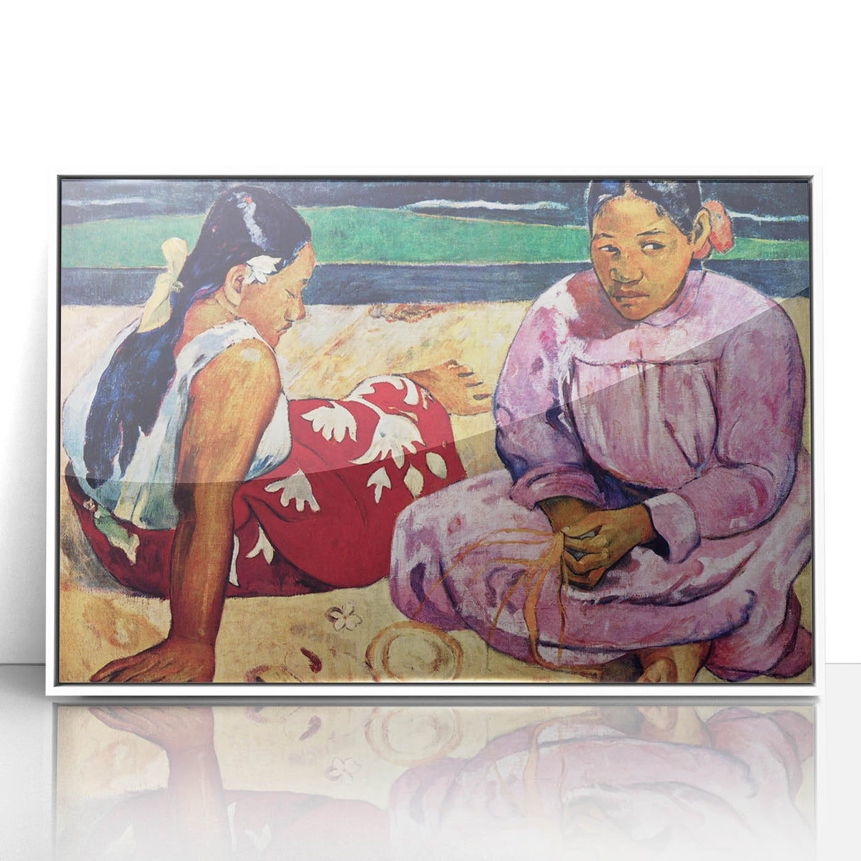 Abstract Modern Art of Tahitian Women - Vibrant Contemporary Wall Decor
