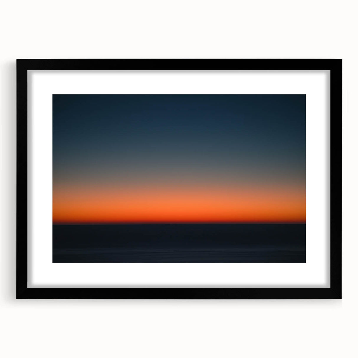 Twilight Gradient – Dynamic Minimal Sunset Abstract Motion Wall Art