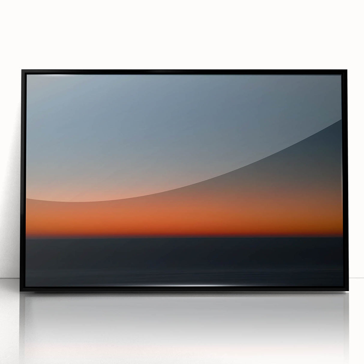 Twilight Gradient – Dynamic Minimal Sunset Abstract Motion Wall Art