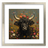 Framed animal artwork in a silver mat, showcasing detailed illustrations of various animals against a neutral background, perfect for home decor enthusiasts.
