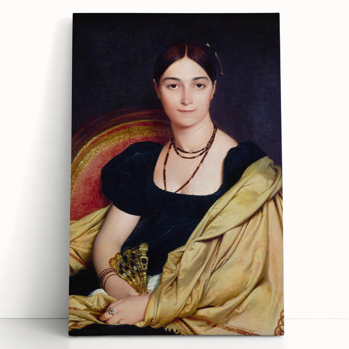 Neoclassical Art Print - Madame Duvaucey Portrait by Ingres (1807)