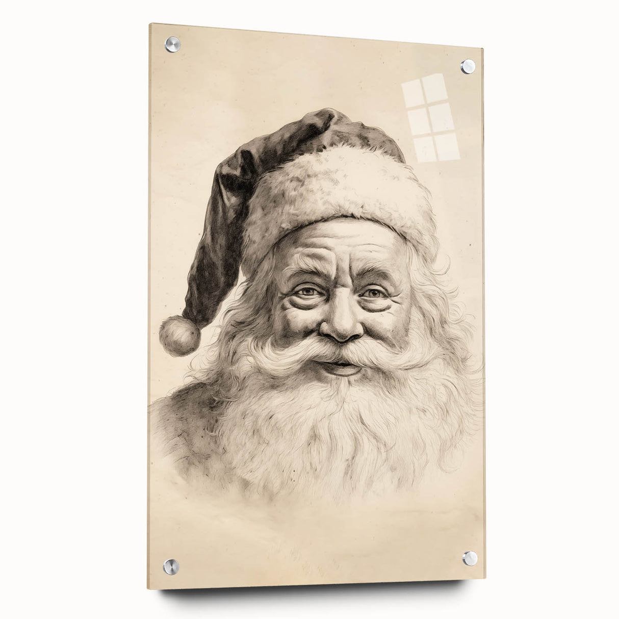 Vintage Santa Sketch – Classic Christmas Wall Hangings