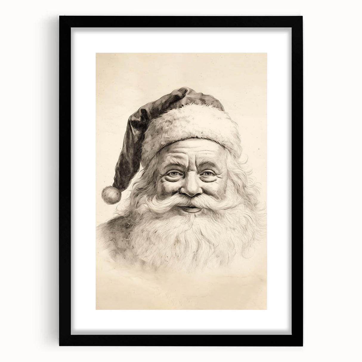Vintage Santa Sketch – Classic Christmas Wall Hangings