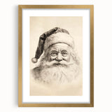 Vintage Santa Sketch – Classic Christmas Wall Hangings