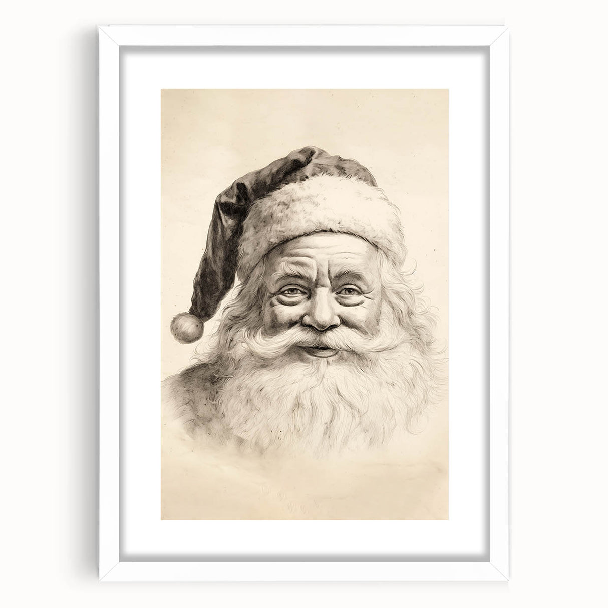 Vintage Santa Sketch – Classic Christmas Wall Hangings