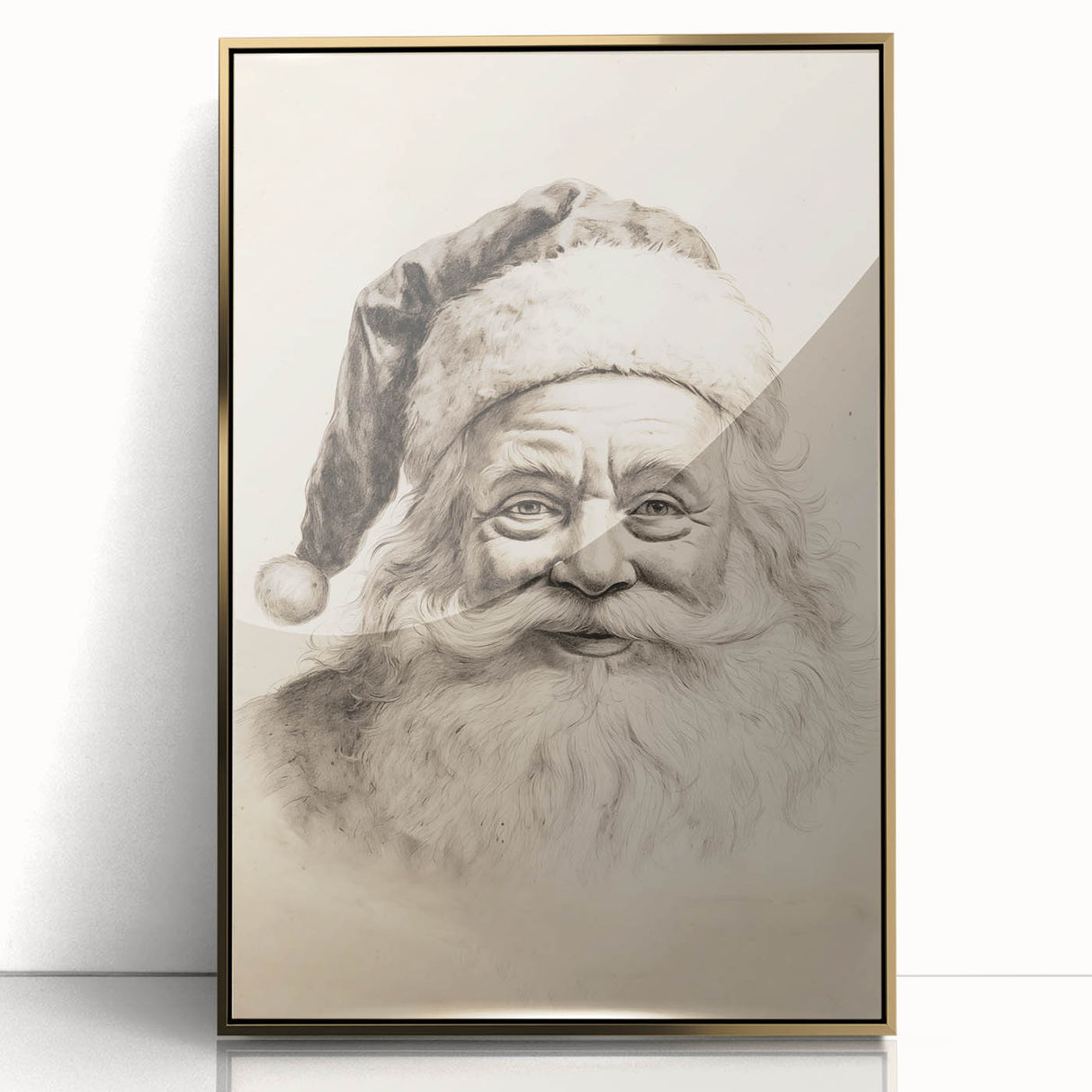 Vintage Santa Sketch – Classic Christmas Wall Hangings