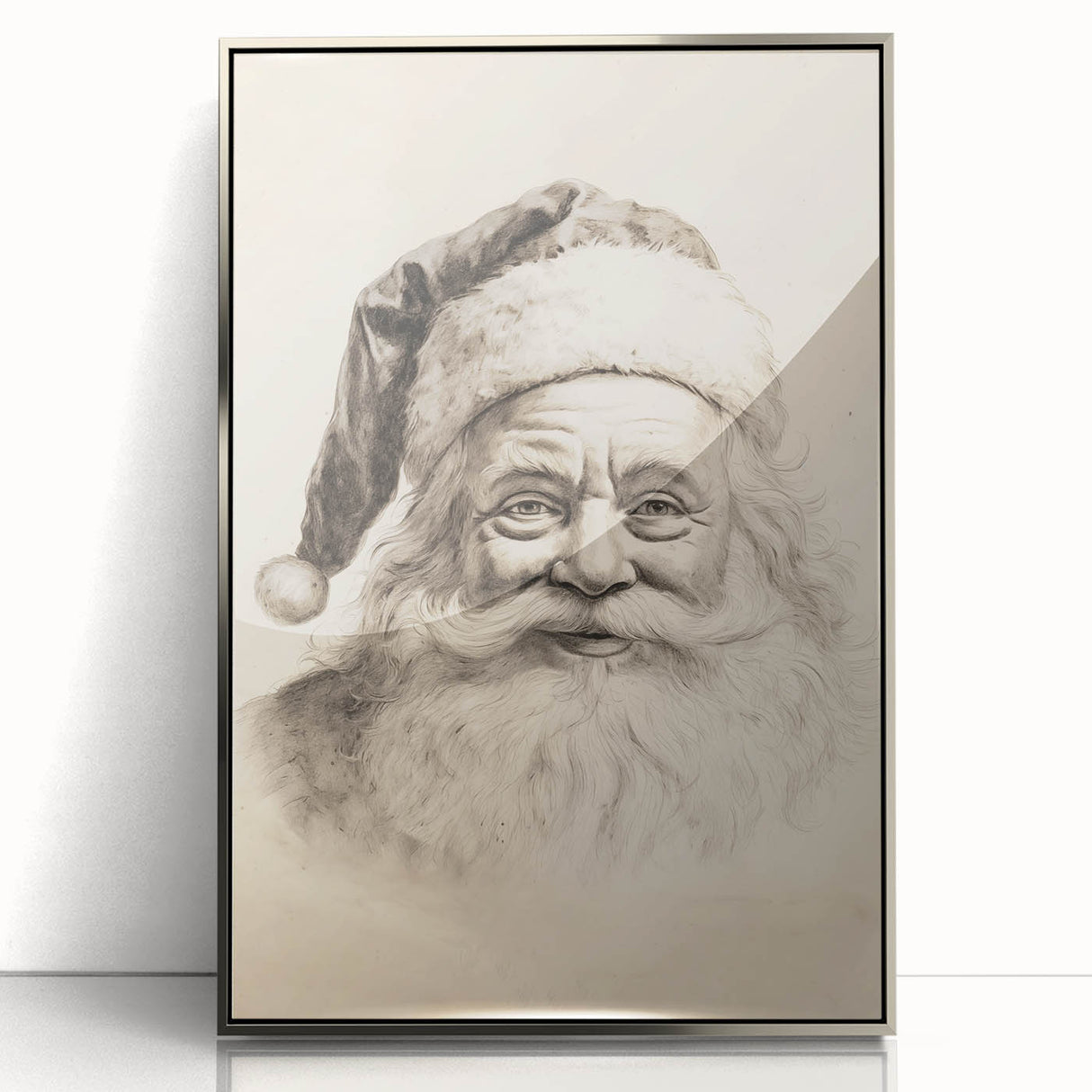Vintage Santa Sketch – Classic Christmas Wall Hangings