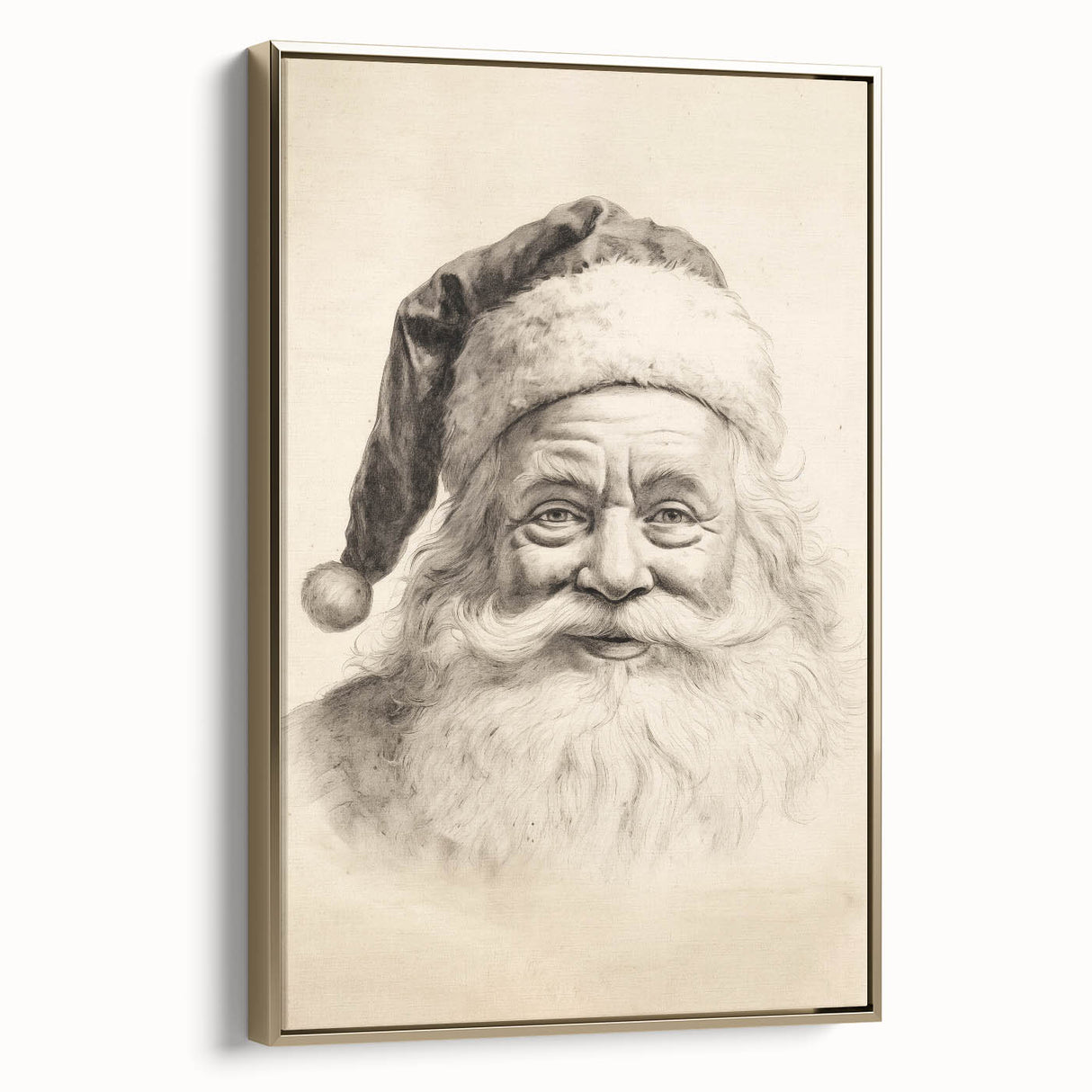 Vintage Santa Sketch – Classic Christmas Wall Hangings