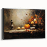 Halloween Wall Hangings - Rustic Pumpkin Still Life Art
