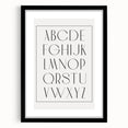 Minimalist Alphabet Nursery Wall Art – Baby Room Decor Prints