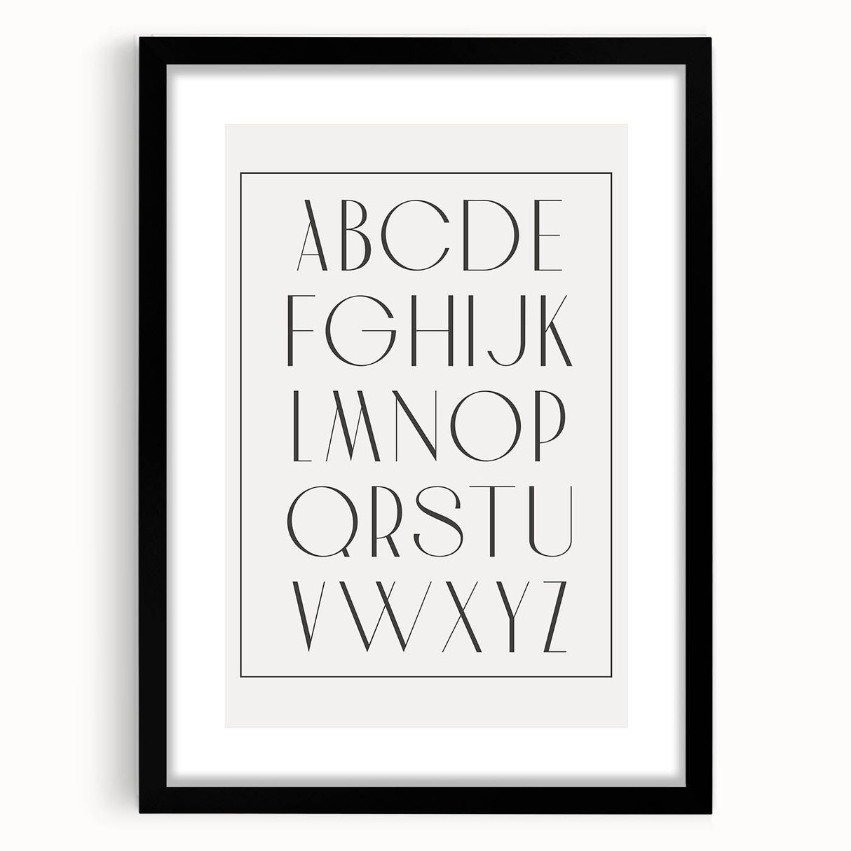Minimalist Alphabet Nursery Wall Art – Baby Room Decor Prints