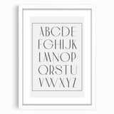 Minimalist Alphabet Nursery Wall Art – Baby Room Decor Prints