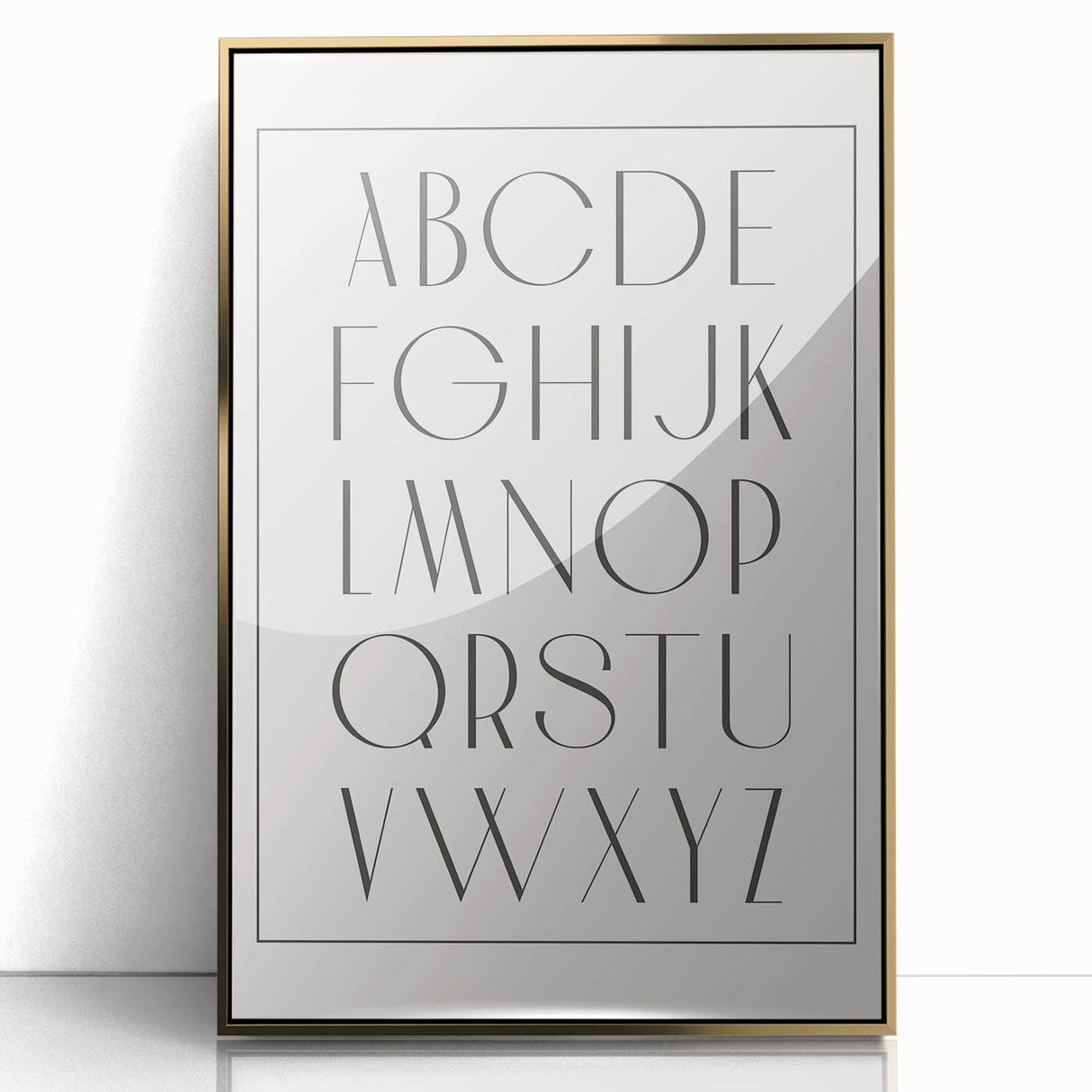 Minimalist Alphabet Nursery Wall Art – Baby Room Decor Prints