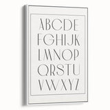 Minimalist Alphabet Nursery Wall Art – Baby Room Decor Prints