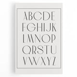 Minimalist Alphabet Nursery Wall Art – Baby Room Decor Prints