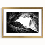 Elegant landscape art print depicting vibrant canyons framed in gold, showcasing rich colors and intricate details, perfect for enhancing home decor.