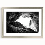 Landscape wall art featuring a silver-framed canyon scene, showcasing vibrant colors and intricate details, perfect for enhancing home decor and adding natural beauty.