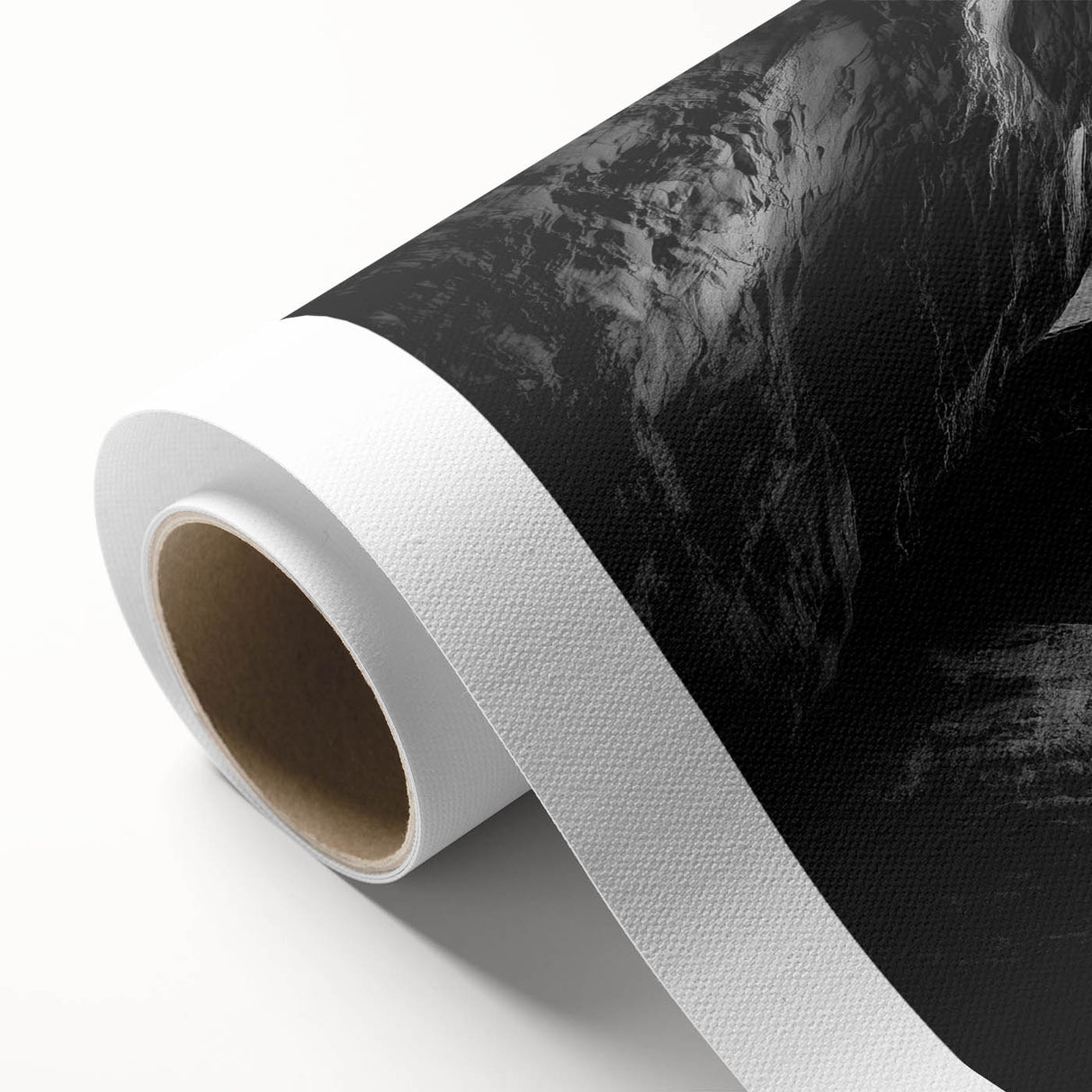 Landscape canvas print showcasing vibrant canyons in warm earth tones, rolled and securely packaged in a protective tube, ideal for modern home decor.