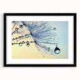 Extra large colorful abstract art print featuring textured swirls, ideal for living room decor, in a black frame.