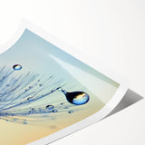 Extra large rolled print featuring line art flowers in black and white, ideal for large living room wall art.