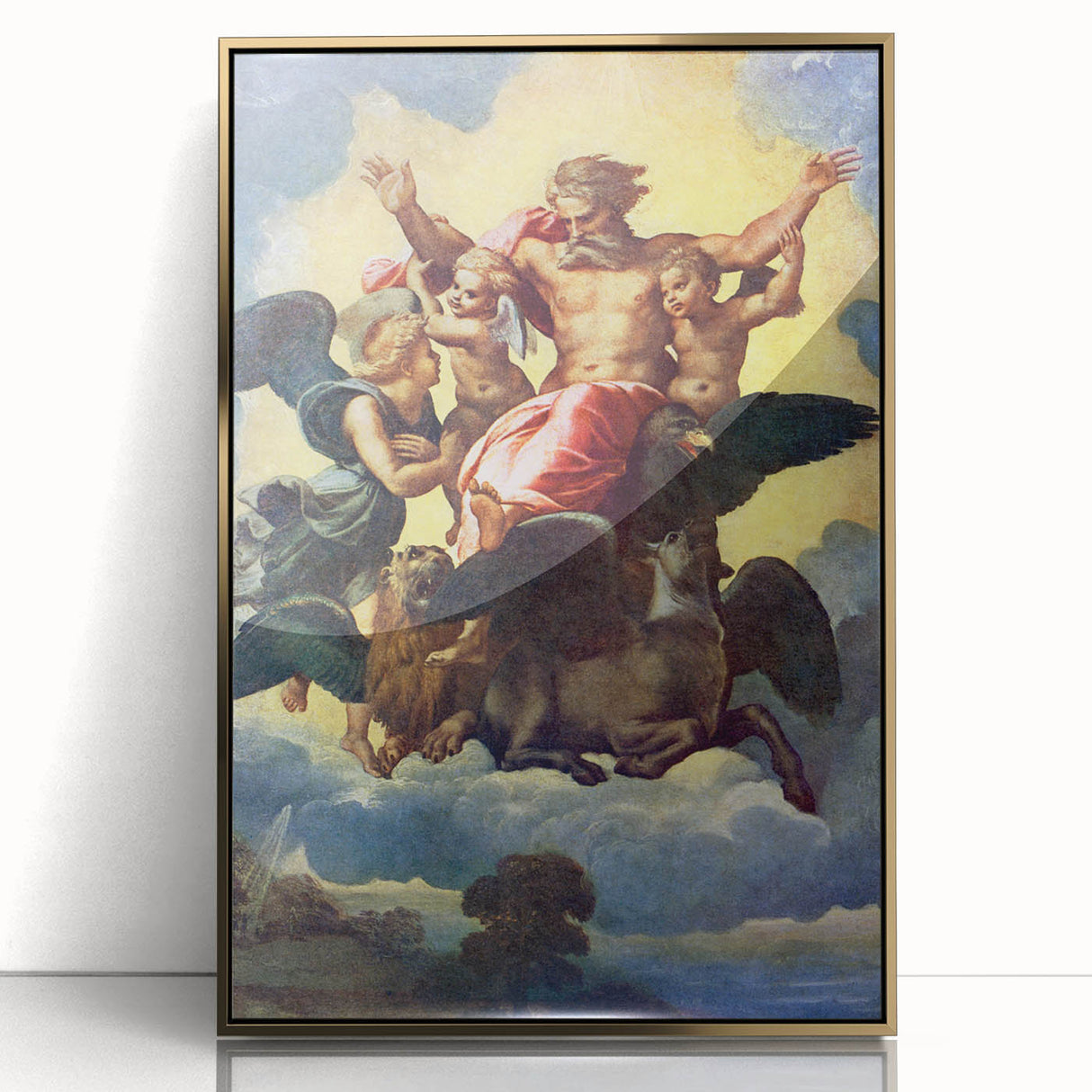 Renaissance Art Prints - Raphael’s Ezekiel’s Vision (1518)