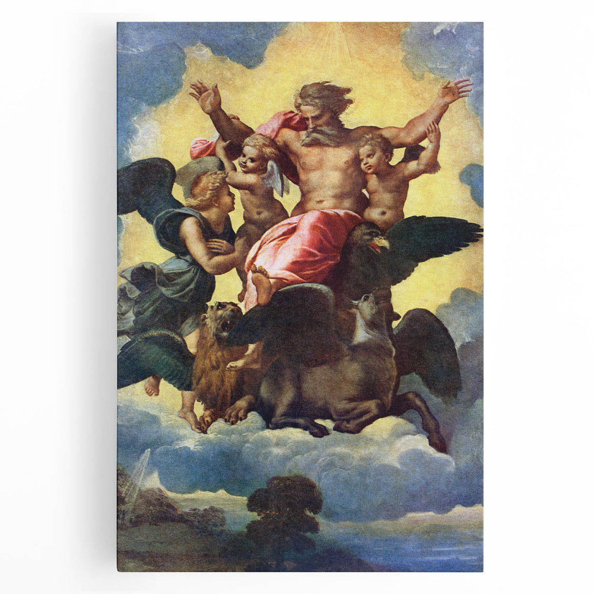 Renaissance Art Prints - Raphael’s Ezekiel’s Vision (1518)