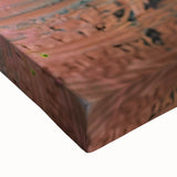 Large art of a black and white landscape painting on stretched canvas, depicting a serene Indian scenery.